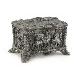 BOX IN SILVER-PLATED PEWTER HOLLAND EARLY 20TH CENTURY