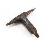 SMALL ANVIL IN WROUGHT IRON GOTHIC PERIOD