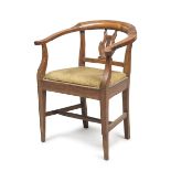 SMALL DESK CHAIR IN WALNUT EARLY 19TH CENTURY