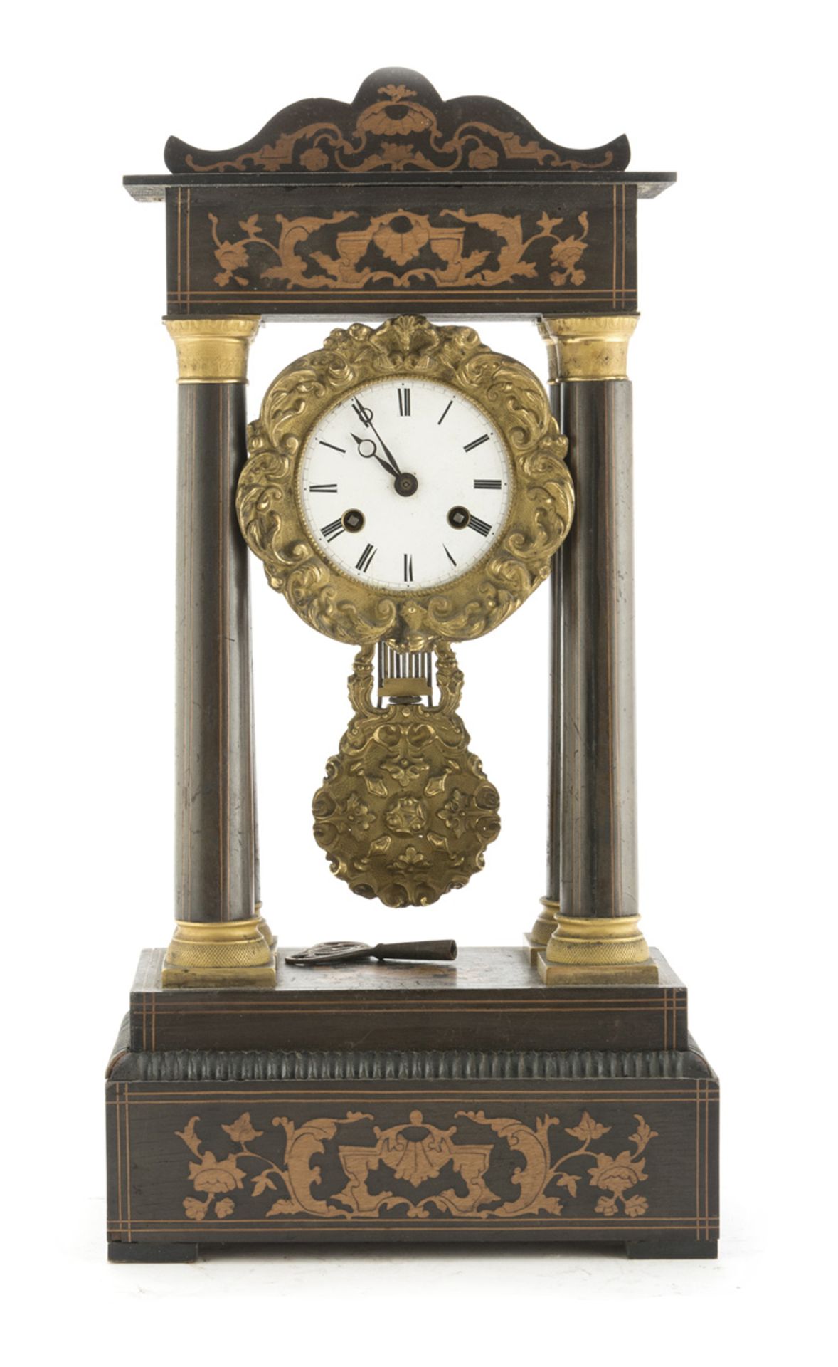 TEMPLE CLOCK IN PALISANDER 19TH CENTURY