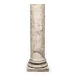 BEAUTIFUL COLUMN IN PALE FIOR DI PESCO MARBLE 18TH CENTURY