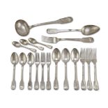 SILVER-PLATED CUTLERY SET ITALY 20TH CENTURY