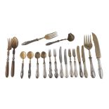 CUTLERY SET IN SILVER 20TH CENTURY