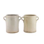 A PAIR OF FOOD JARS GROTTAGLIE LATE 19TH CENTURY