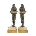 A PAIR OF BRONZE SCULPTURES EARLY 19TH CENTURY