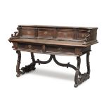 RARE SAN FILIPPO WRITING DESK IN WALNUT ROME PAPAL STATE 17TH CENTURY