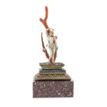 RARE SMALL SCULPTURE OF SAINT SEBASTIAN PROBABLY FLORENCE 17TH CENTURY