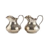 A PAIR OF JUGS IN SILVER PUNCH TREVISO POST 1968