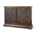 SIDEBOARD IN LACQUERED WOOD PROBABLY SICILY ELEMENTS OF THE 18TH CENTURY