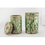 A PAIR OF FOOD JARS APULIA 19TH CENTURY