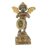RARE SHRINE IN GILT AND SILVER-PLATED WOOD SOUTHERN ITALY 18TH CENTURY