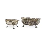 TWO SMALL SILVER BOWLS ITALY 20TH CENTURY