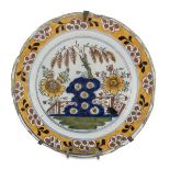 MAIOLICA DISH PROBABLY DELFT LATE 18TH CENTURY