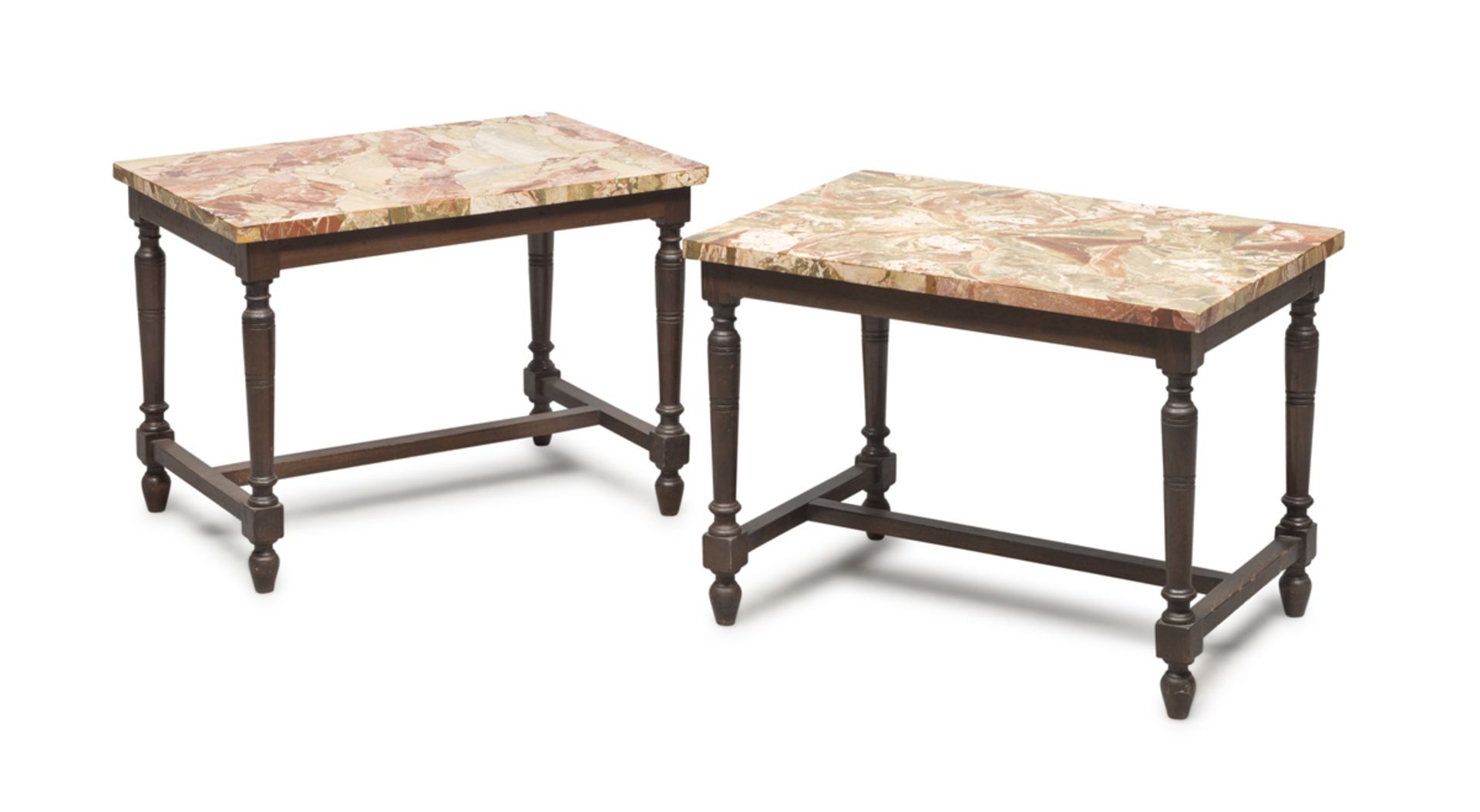 A PAIR OF SMALL COFFEE TABLES 20TH CENTURY