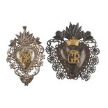 TWO EX VOTO IN SILVER PUNCH KINGDOM OF ITALIA 1934/1944.