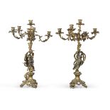 Pair of Candelabra In Bronze 19TH CENTURY