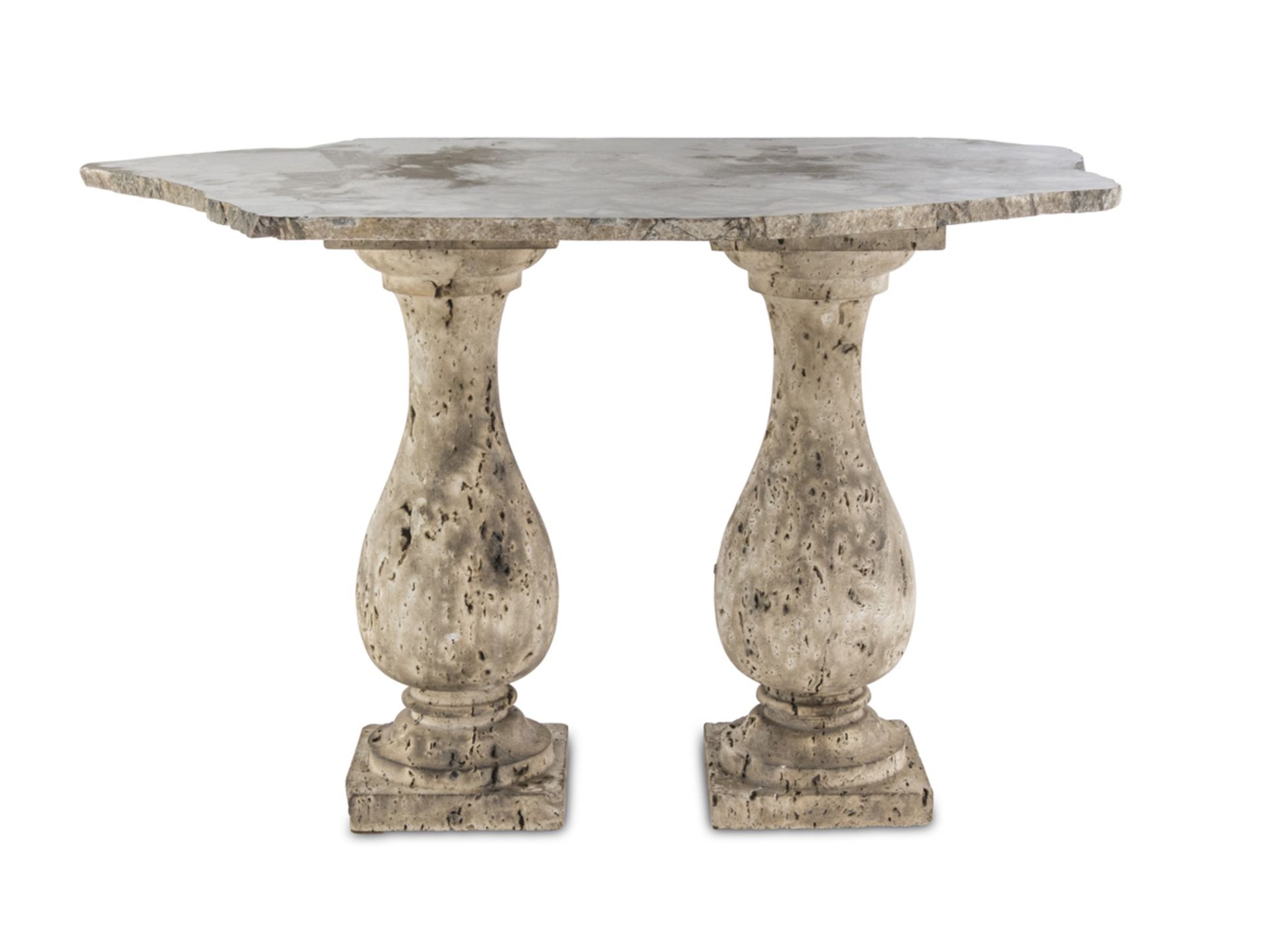 SMALL MARBLE TABLE ANTIQUE ELEMENTS