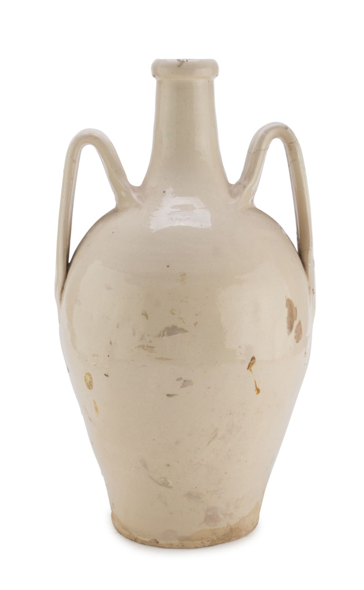 AMPHORA IN EARTHENWARE GROTTAGLIE 19TH CENTURY