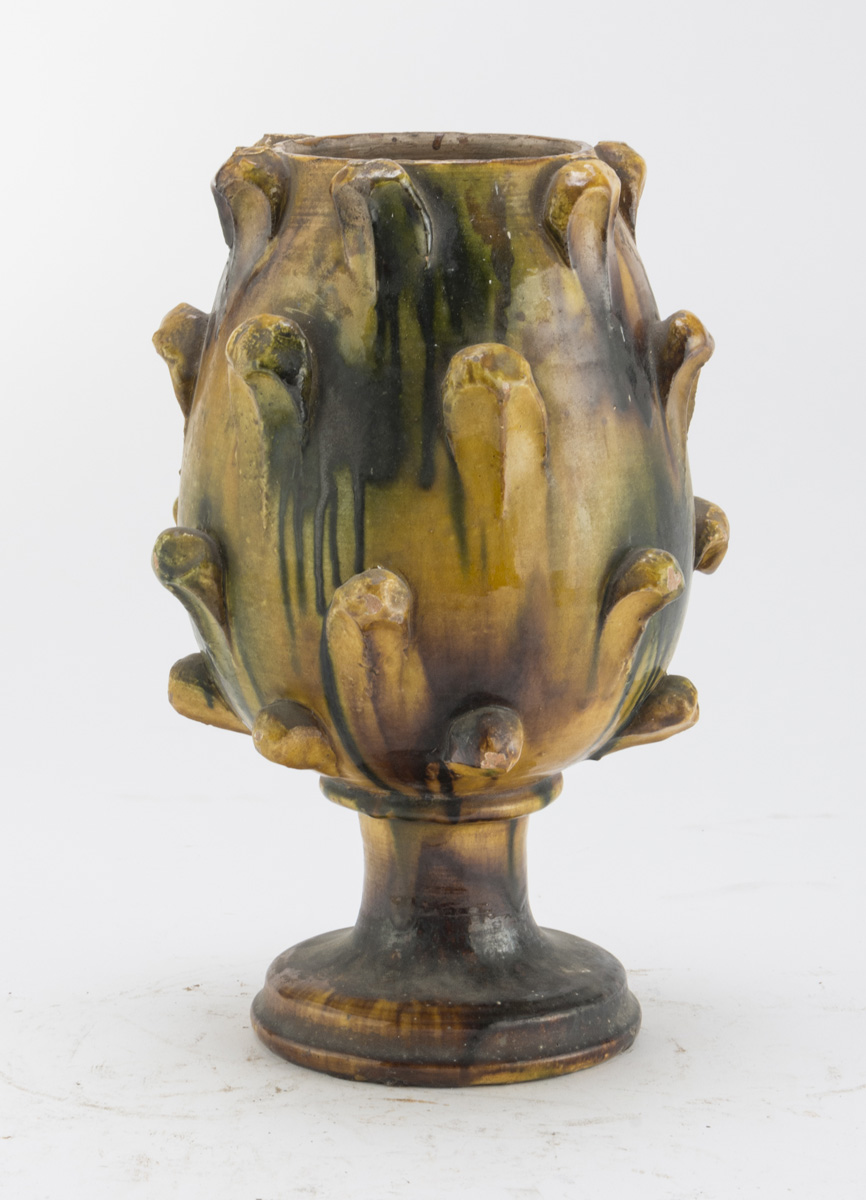 PINE-CONE VASE IN EARTHENWARE SEMINARA EARLY 20TH CENTURY