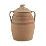 EARTHENWARE FOOD CONTAINER SOUTHERN ITALY EARLY 20TH CENTURY