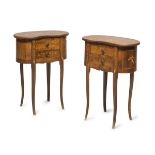 A PAIR OF BEDSIDES 20TH CENTURY