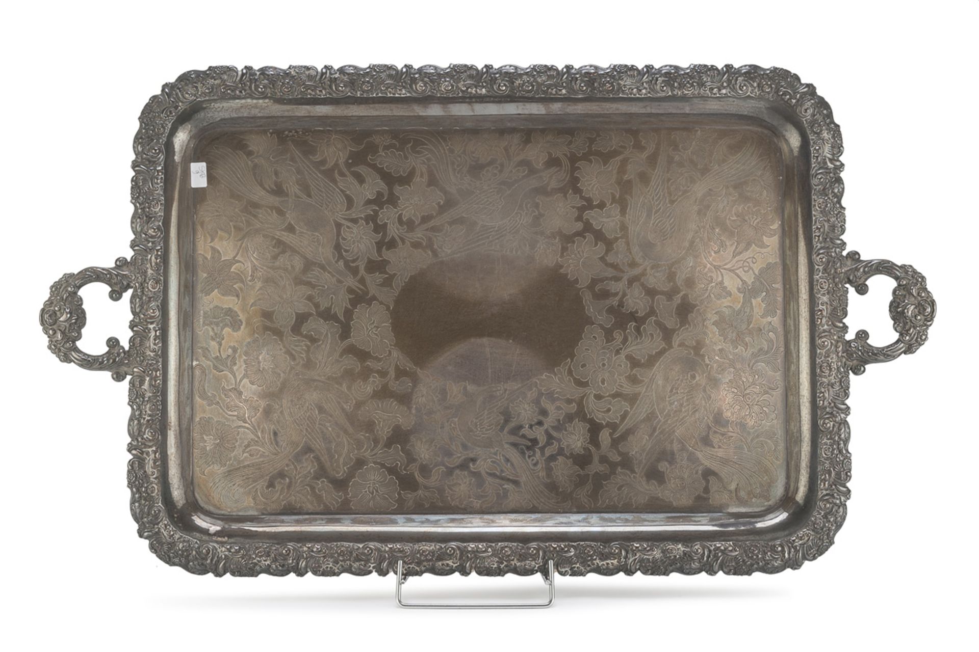 BIG SILVER-PLATED TRAY EARLY 20TH CENTURY