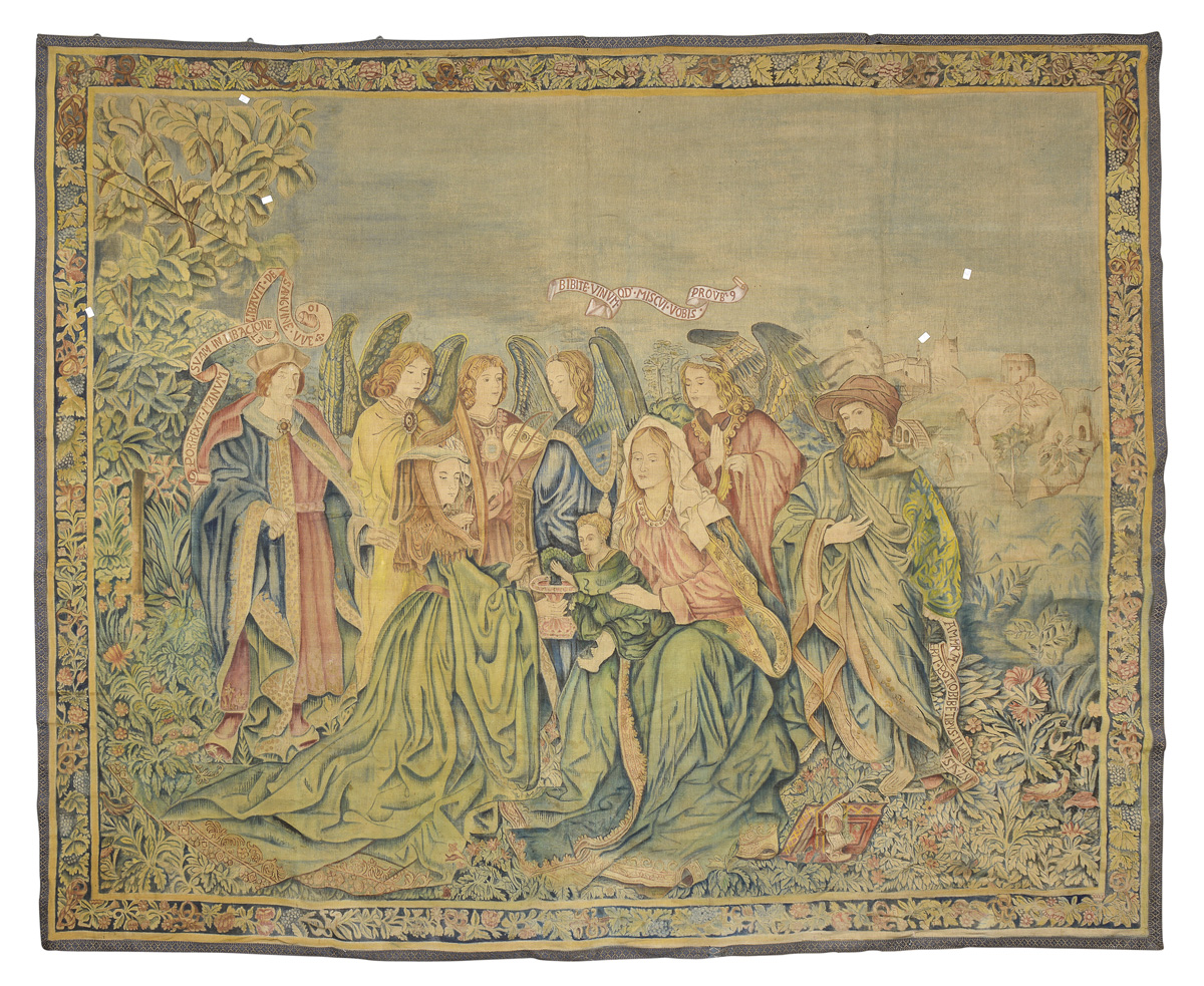 GRASS JUICE TAPESTRY LATE 19TH CENTURY