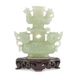 VASE IN JADE CHINA 20TH CENTURY