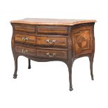SMALL COMMODE IN VIOLET WOOD NAPLES 18TH CENTURY