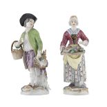 A PAIR OF PORCELAIN GROUPS MEISSEN EARLY 20TH CENTURY