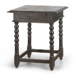 SMALL WRITING DESK IN WOOD DYED TO EBONY ANCIENT ELEMENTS