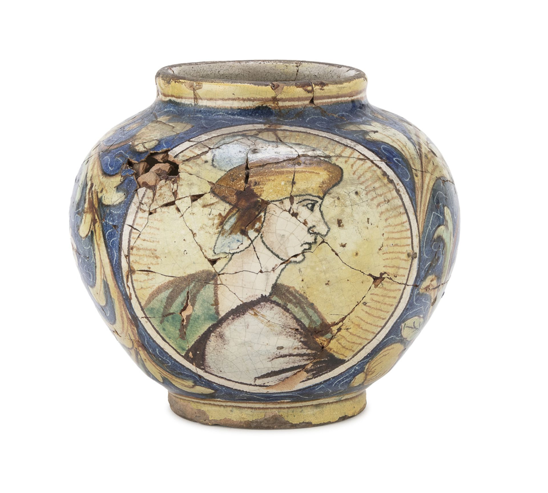 Vase To BOMBOLO In Maiolica VENETO O LATE Catania 18TH CENTURY