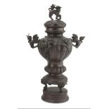 BIG CENSER IN BRONZE JAPAN LATE 19TH EARLY 20TH CENTURY