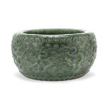 IMPORTANT CALLIGRAPHY BOWL IN JADE CHINA LATE 19TH EARLY 20TH CENTURY