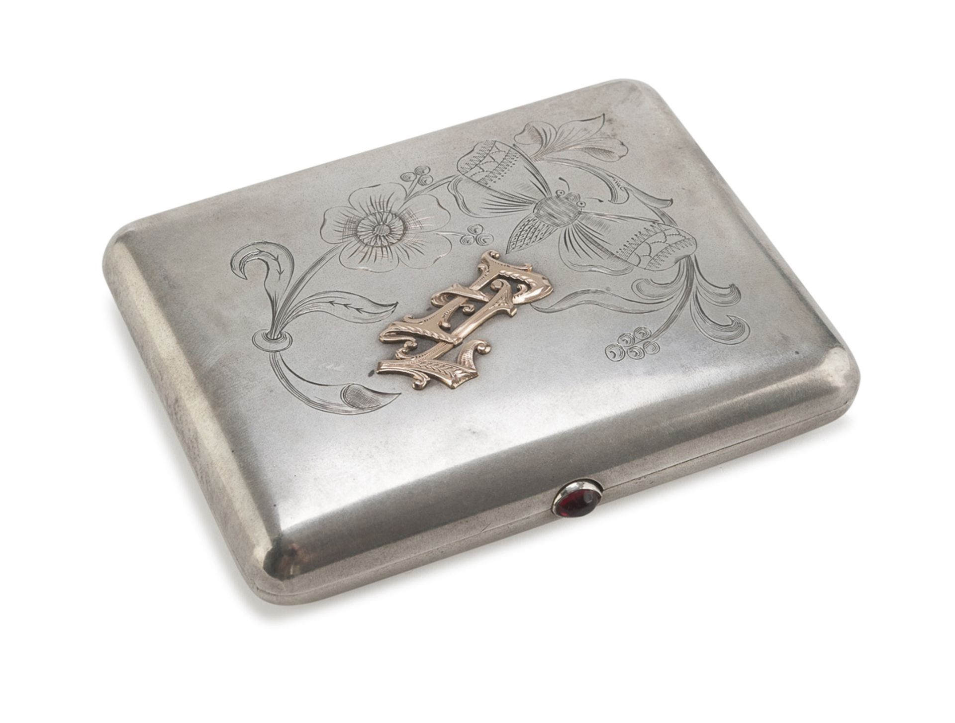 CIGARETTE BOX IN SILVER PUNCH ODESSA 1927/1958