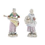 PAIR OF PORCELAIN GROUPS MEISSEN 19TH CENTURY