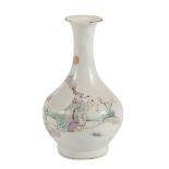 A SMALL POLYCHROME PORCELAIN VASE CHINA 20TH CENTURY