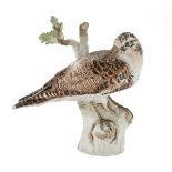 SCULPTURE OF A WOODCOCK IN PORCELAIN MEISSEN EARLY 20TH CENTURY