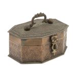 TEA BOX IN COPPER INDIA 20TH CENTURY