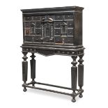BEAUTIFUL COIN CABINET IN EBONY PROBABLY LOMBARDY 18TH CENTURY