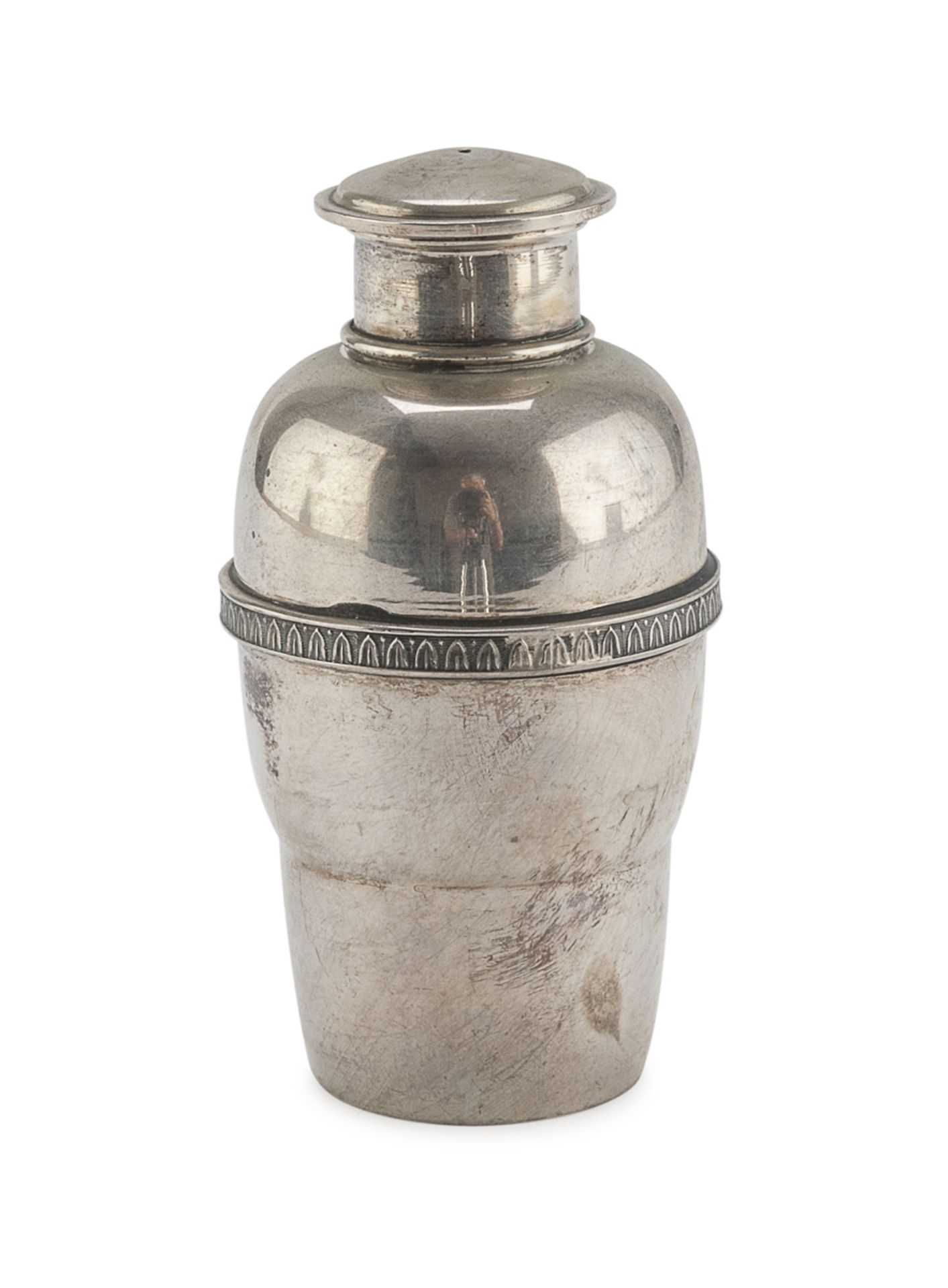 SMALL SILVER BOTTLE PUNCH ALEXANDRIA 1944/1968