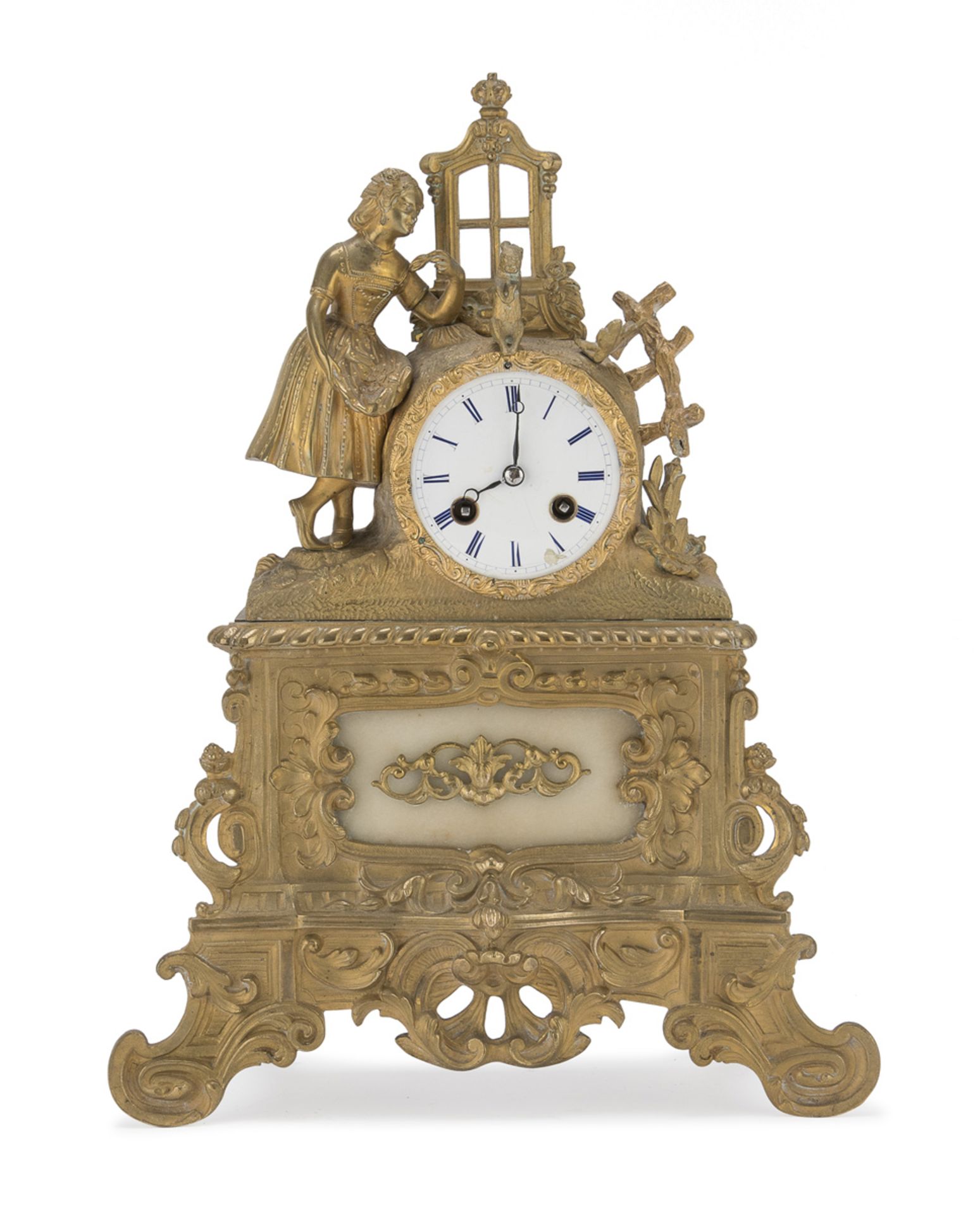 SMALL TABLE CLOCK LATE 19TH CENTURY