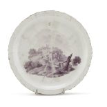 PORCELAIN DISH NAPLES CHARLES III PERIOD