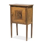 BEDSIDE IN WALNUT NORTHERN ITALY 19TH CENTURY