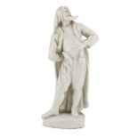 RARE FIGURE OF PANTALONE IN PORCELAIN NAPLES FERDINANDO III PERIOD