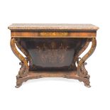 BEAUTIFUL CONSOLE IN PALISANDER CHARLES X PERIOD