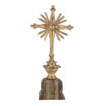 SMALL CROSS IN GILTWOOD 19TH CENTURY