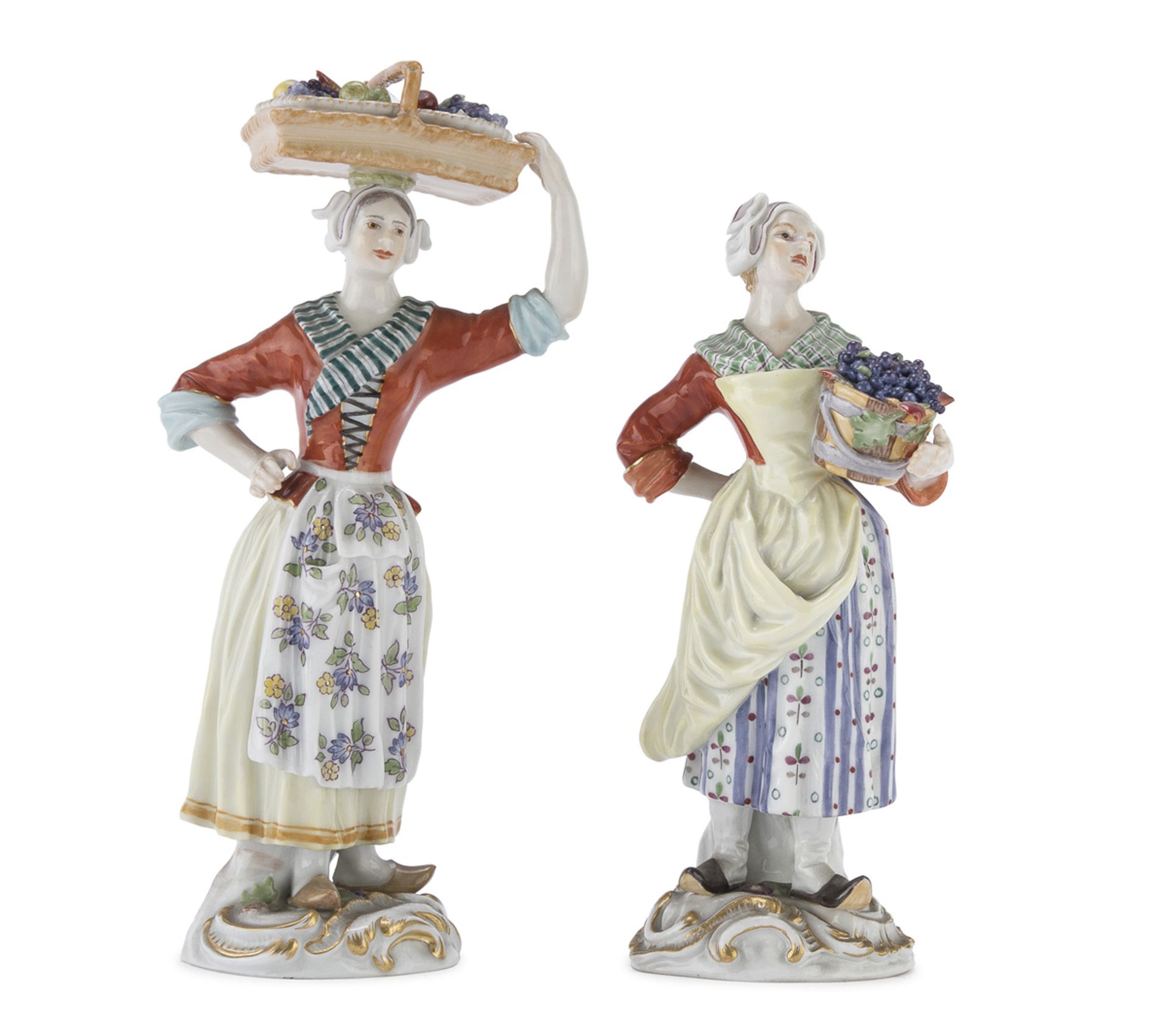 Pair of Porcelain groups MEISSEN 19TH CENTURY