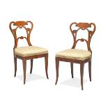 PAIR OF CHAIRS IN CHERRY TREE PROBABLY ENGLAND PERIOD REGENCY