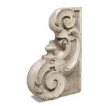 ELEMENT IN WHITE STATUARY MARBLE - BAROQUE PERIOD